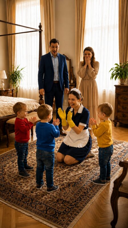 Il miliardario in lutto aveva provato di tutto per calmare i suoi tre figli, che non smettevano di piangere dopo la morte della madre… ։ Ma quando quel giorno tornò a casa e vide i suoi bambini chiamare la domestica “mamma”, l’uomo rimase paralizzato dallo shock, e la verità che presto venne alla luce sconvolse tutti i presenti