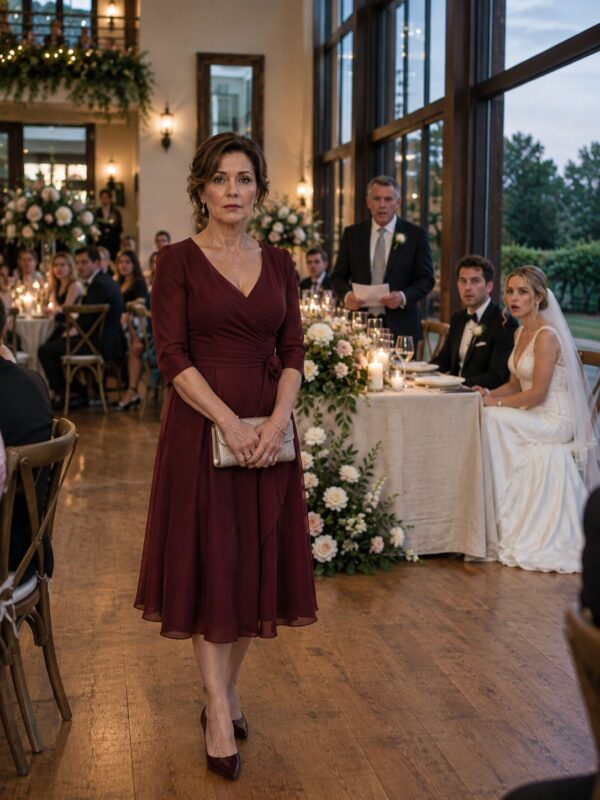 La madre dello sposo ascoltò con calma le umiliazioni, lasciò una busta davanti al padre della sposa e se ne andò — e trenta minuti dopo, ciò che accadde SCIOCCÒ TUTTI