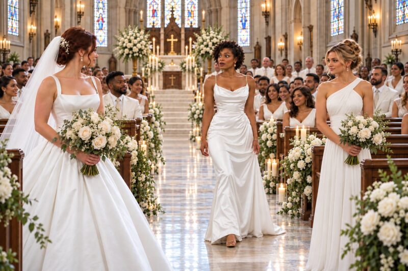 La sorella per anni aveva attirato l’attenzione su di sé e il giorno delle nozze si presentò con un abito bianco per umiliare la sposa. Ma ciò che accadde dopo il suo ingresso nella navata della chiesa la gettò in un terribile shock